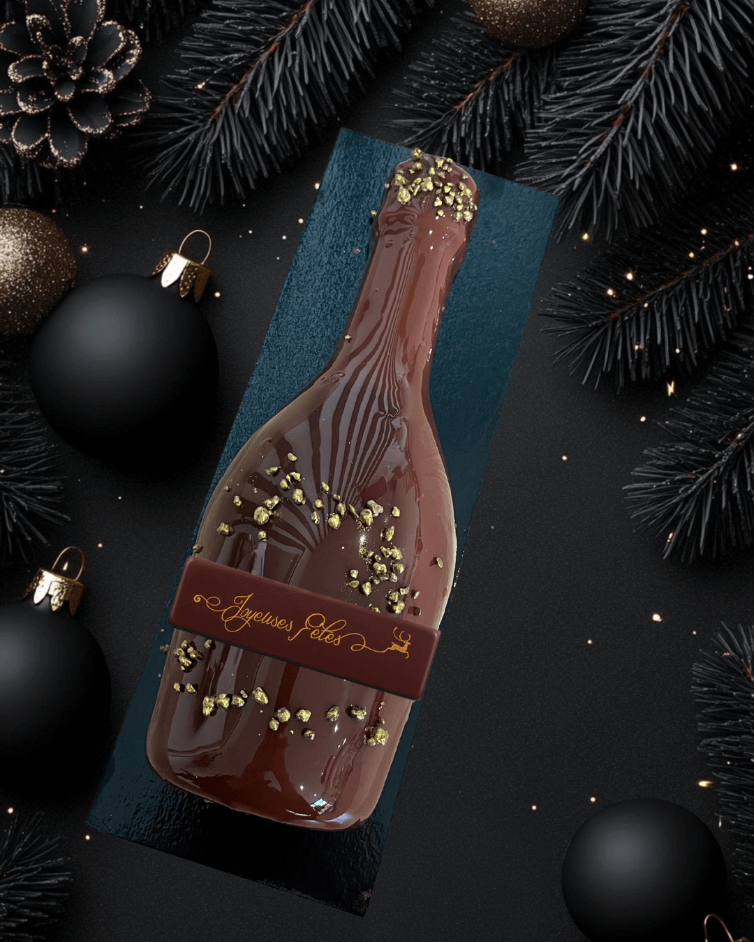 Bûche madagascar vanille chocolat