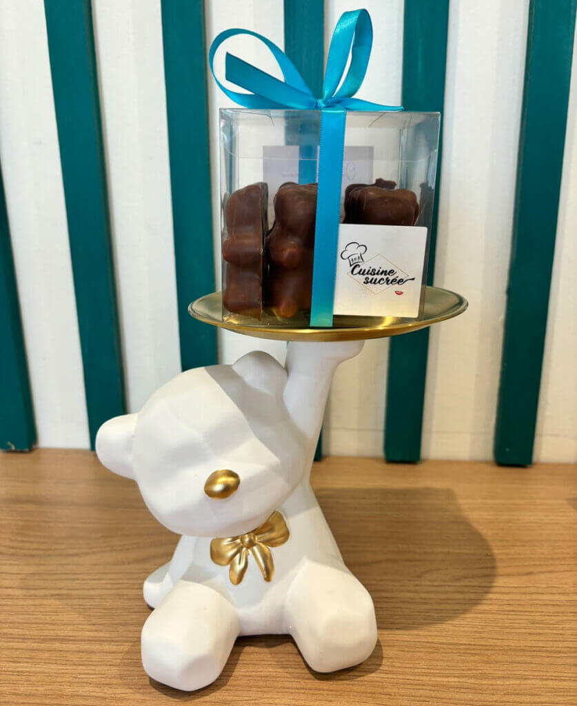 Présentation oursons labellisés Saveurs de Normandie de Cuisine Sucrée